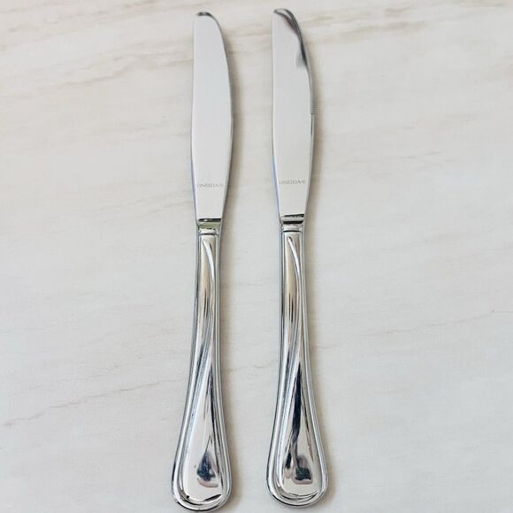2pc ONEIDA Flight-Reliance Stainless Dinner Knife 8 7/8” Glossy Replacement - Picture 1 of 7